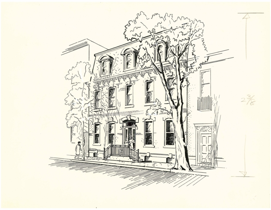 LC Lancaster Orange Street House 1966 12 Original Drawing