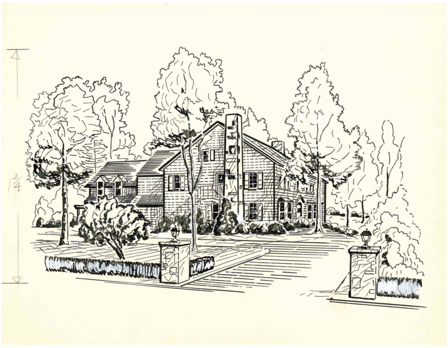 SC Amelia Spang Strickler Mansion 1966 12 Original Drawing 01